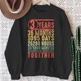 3 Años De Aniversario Regalos Para Él Pareja Romántica Tercera Boda Camisa de entrenamiento Regalos para ancianas