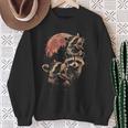 3 Racoon Moon Ululando Divertente Procione Umorismo Meme Animali Felpa Regalos para ancianas