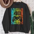 40 Compleanno Uomo Gamer Livello 40 Completo Anni Felpa Regalos para ancianas