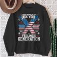 4Th Of July Proud Member Of The Fuck Your Feelings Gen X Usa Sweatshirt Gifts for Old Women