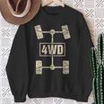 4WdRetro Offroad Overland 4X4 Grande Grafica Felpa Regalos para ancianas