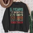 6 Años Juntos Pareja Coincidencia Sexto Aniversario De Bodas Camisa de entrenamiento Regalos para ancianas