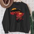 Africa Big Five Silhouette Africa Safari Map Africa Sweatshirt Geschenke für alte Frauen