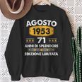 Agosto 1953 71 Anni Compleanno Uomo Donna 1953 Felpa Regalos para ancianas