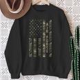Air Force United States Distressed Camo W Us Flag Sweatshirt Gifts for Old Women