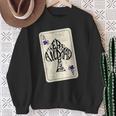 Alice In Wonderland We're All Mad Here Ace Of Spades Sweatshirt Geschenke für alte Frauen