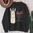 Alpaca Lächle Du Kannst Sie Nicht Alle Anspcken S Sweatshirt Geschenke für alte Frauen