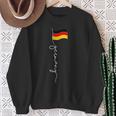 Als Deutschland Flagge Patch Hier Ist Ein Sch Nes Deutschland Flagge Sweatshirt Geschenke für alte Frauen