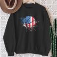 American Flag Baller Dunking Usa Flag Basketball Sweatshirt Geschenke für alte Frauen