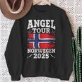 Angel Tour Norway 2025 Fishing Team Norway Flag Angler Sweatshirt Geschenke für alte Frauen