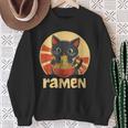 Anime Cat Ramen Kawaii Japanese Cat Kawaii Manga Sweatshirt Gifts for Old Women
