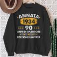 Annata 90 Compleanno 1934 Anni 90 Compleanno Uomo Donna 1934 Felpa Regalos para ancianas