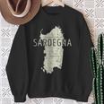 Arte Di Parola Mappa Sarda Souvenir Di Sardegna Italia Felpa Regalos para ancianas
