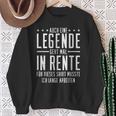 Auch Eine Legende Geht Mal In Rente Rentner Rentnerin Sweatshirt Geschenke für alte Frauen