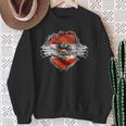 Austria Flag Superhero Austria Sweatshirt Geschenke für alte Frauen