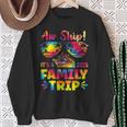 Aw Ship It's A Family Trip 2025 Family Cruise Squad Tie Dye Sweatshirt Gifts for Old Women