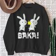 Baka Slogan Rabbit Ear-Fig For Japan Friends Sweatshirt Geschenke für alte Frauen