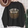 Beards Are The New Six Pack Divertente Barba Amante Umorismo Baffi Felpa Regalos para ancianas