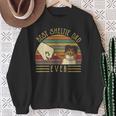 Best Sheltie Dad Ever Retrointage Sunset Sweatshirt Geschenke für alte Frauen