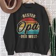 Bester Opa Der Weltintage Retro Sweatshirt Geschenke für alte Frauen