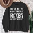 BinaryComputer Programmer Nerd Geek Sweatshirt Gifts for Old Women