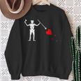 Blackbeard's Jolly Roger Pirate Flag Sweatshirt Gifts for Old Women
