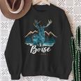 Boise Idaho Id Elk Boise River Mountains Novità Souvenir Felpa Regalos para ancianas