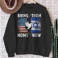 Bring Them Home Now Stand With Israel Israel America Flag Sweatshirt Gifts for Old Women