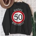 Buon Compleanno 50° Compleanno Segnale Stradale Felpa Regalos para ancianas