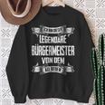 Bürgermeister Legend intage Slogan S Sweatshirt Geschenke für alte Frauen