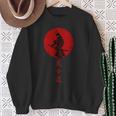 Bushido Samurai Krieger Mit Katana Schwert Anime Style Sweatshirt Geschenke für alte Frauen