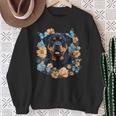 Cane Rottweiler Con Fiori Felpa Regalos para ancianas