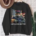 Cats Life Important Trump 2024 Cat Maga Sweatshirt Geschenke für alte Frauen