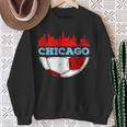 Chicago Skyline Chicago Soccer Futbol Lover Sweatshirt Gifts for Old Women
