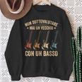 Chitarrista Divertenteecchio Con Un Basso Chitarra Basso Felpa Regalos para ancianas