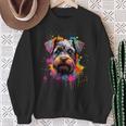 Colourful Miniature Schnauzer Dog Sweatshirt Geschenke für alte Frauen