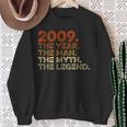 Compleanno Regalointage 2009 Year Man Myth Legend Felpa Regalos para ancianas
