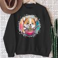 Corgi Dog Ramen Noodles Anime Cute Kawaii Manga Corgi Dog Sweatshirt Geschenke für alte Frauen