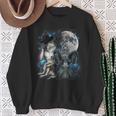 Cringe Alpha Wolf Meme Werewolf Sweatshirt Geschenke für alte Frauen