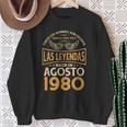 Cumpleaños Hombre Regalos Las Leyendas Agosto 1980 Camisa de entrenamiento Regalos para ancianas