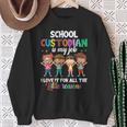 Custodian Appreciation Back To School Janitor Sweatshirt Gifts for Old Women