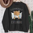 Cute Cat Pyjamas Ich Schnarche Nicht Ich Schnurre Sweatshirt Geschenke für alte Frauen