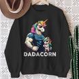 Dadacorn Unicorn Dad And Son Daughter Papa Fathers Day Sweatshirt Gifts for Old Women