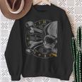 Dart Skull And Dartboard Retro Dart Sweatshirt Geschenke für alte Frauen