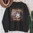 Das Leben Ist Suppe Ich Bin Gabel Opossum Sweatshirt Geschenke für alte Frauen