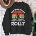 Das Leben Rockt Wenn Dein Zuhause Rollen Wheelchair Saying S Sweatshirt Geschenke für alte Frauen