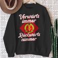 Ddr Orwärts Forward Immer Backward S Sweatshirt Geschenke für alte Frauen