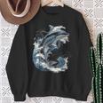 Delphin Tier Motiv Kunstwerk Delfin Sweatshirt Geschenke für alte Frauen