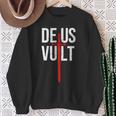 Deusult I Gott Will Es Iintage Crusader Sweatshirt Geschenke für alte Frauen