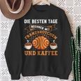 Die Besten Tagen Beginnen Mit Franzbrötchen & Kaffee Hamburg Sweatshirt Geschenke für alte Frauen